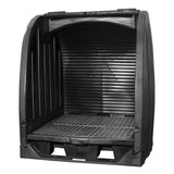 Spill Containment Sheds With Drain, 65" L x 58" W x 69" H, 6000 lbs. Load Capacity