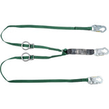 V-Series Tie-Back Lanyard, 6', Snap Hook Center, Snap Hook Leg Ends, Polyester