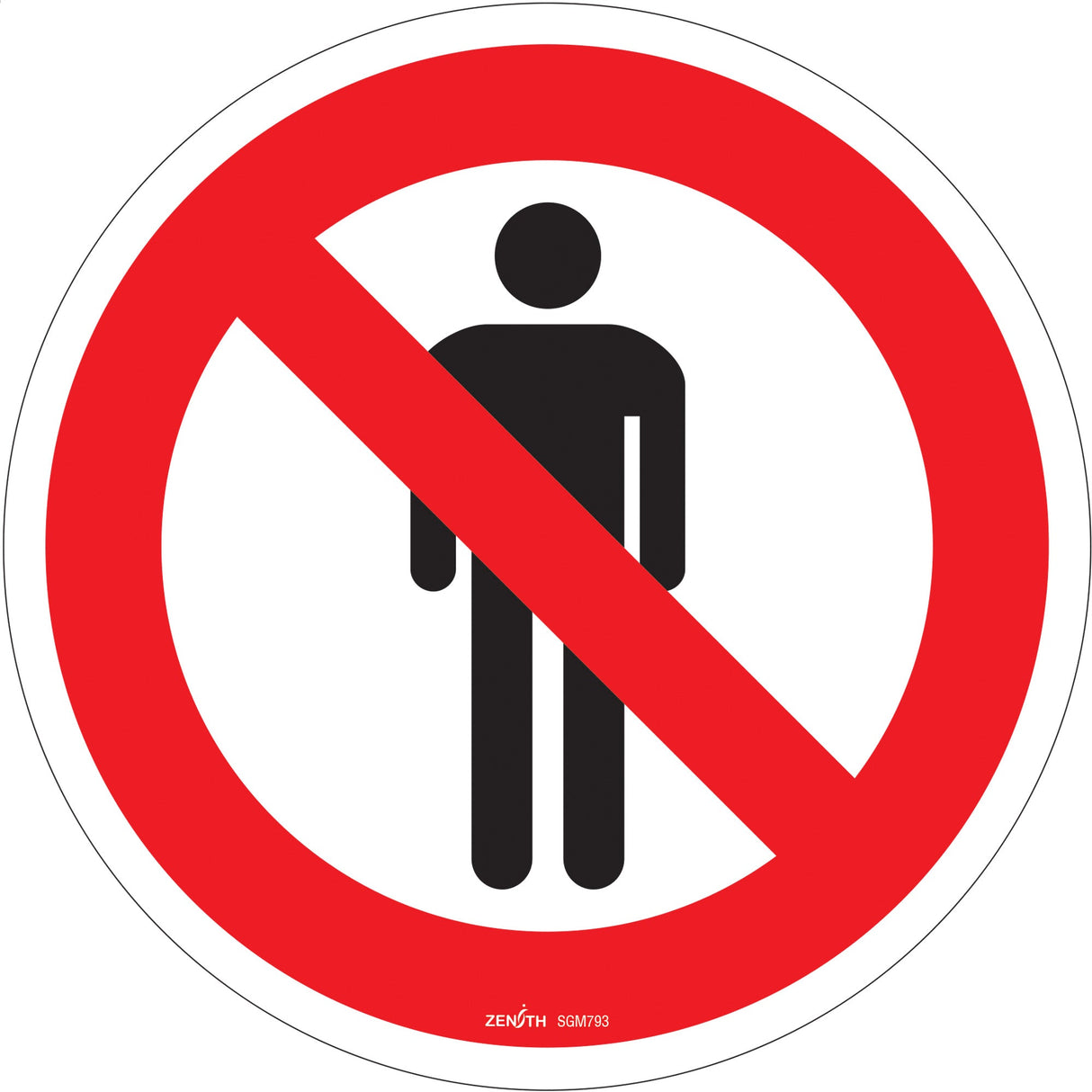 Do Not Enter CSA Standard Safety Sign