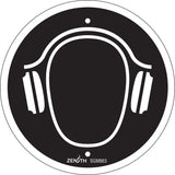 Hearing Protection Required CSA Standard Safety Sign, 6" x 6", Plastic, Pictogram