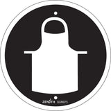 Protective Clothing CSA Standard Safety Sign, 6" x 6", Plastic, Pictogram