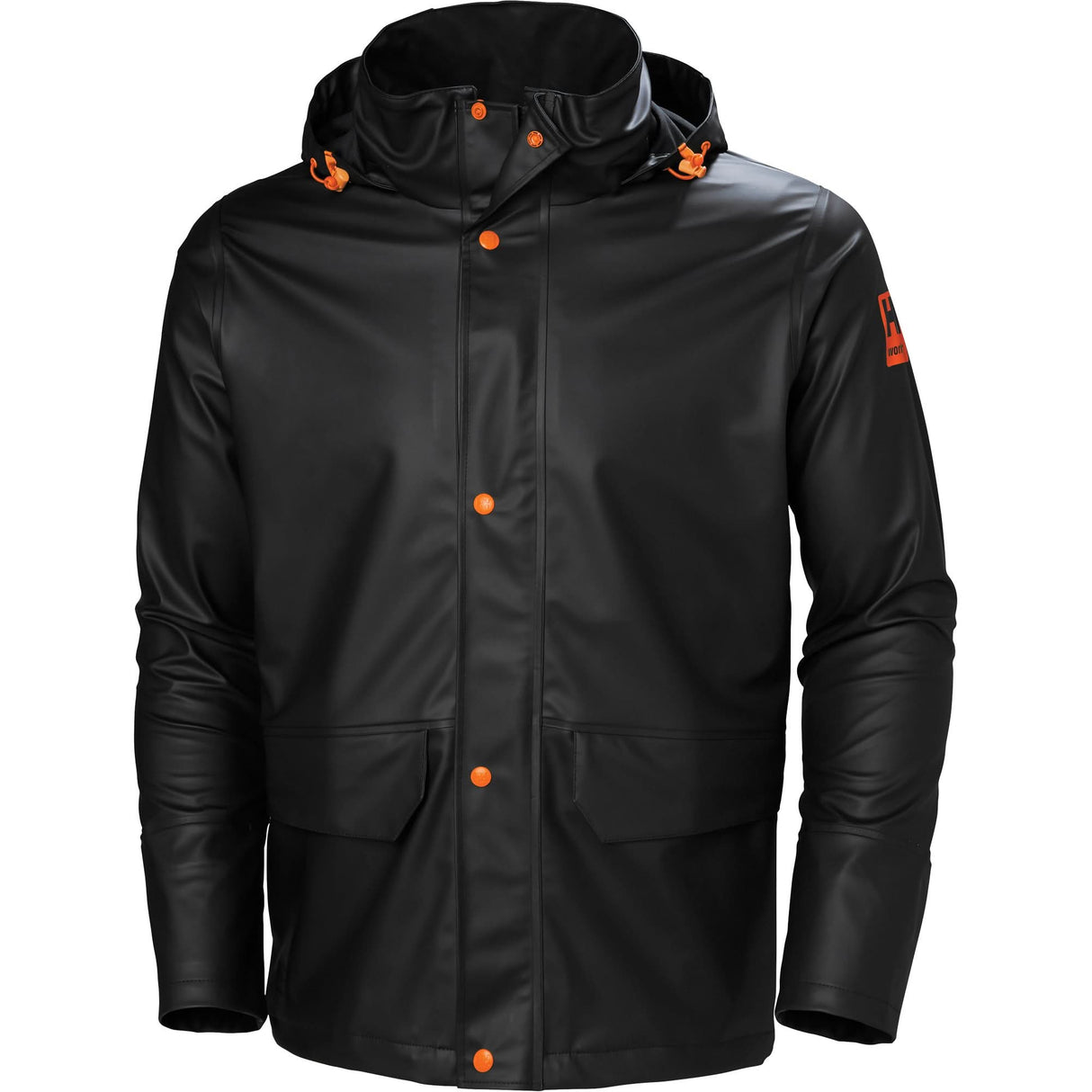 Gale Rain Jacket, Polyester/Polyurethane, Small, Black