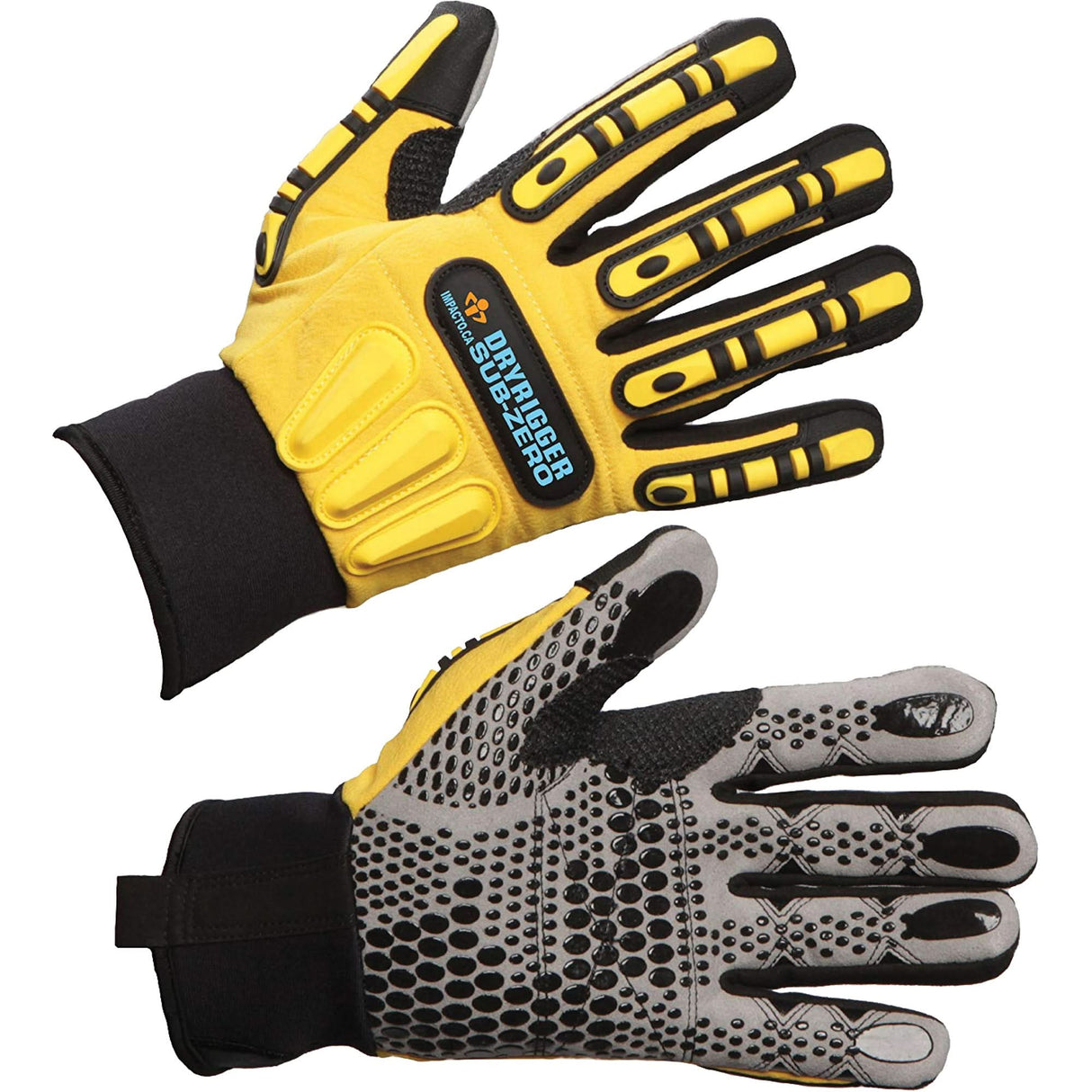 Dryrigger Sub Zero Gloves, X-Large, Suede Palm, Elastic Cuff