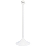 Light-Duty Stanchion, 41" High, White
