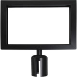 Sign Frame for Crowd Control Post, Black