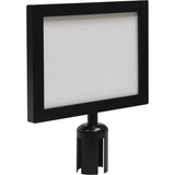Sign Frame for Crowd Control Post, Black