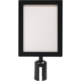 Sign Frame for Crowd Control Post, Black