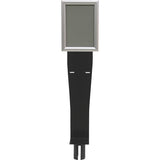 Sign & Dispenser Holder for Crowd Control Post, Black