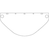Dynamic™ Universal Fit Safety Visor, Polycarbonate, Clear Tint