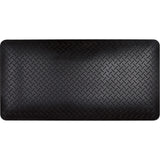 Anti-Fatigue Matting, Diamond, 1-2/3' x 3-1/4' x 3/4", Black, Polyurethane