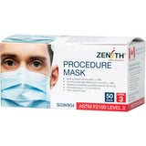 Disposable Procedure Face Masks, ASTM F2100 Level 3, Class 1