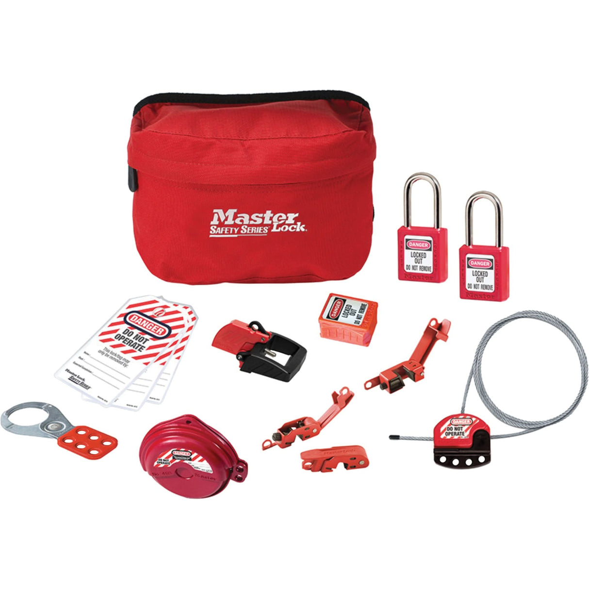 Standard Lockout Kit with Zenex™ Thermoplastic Locks, Electrical/Valve Kit, 14 Components