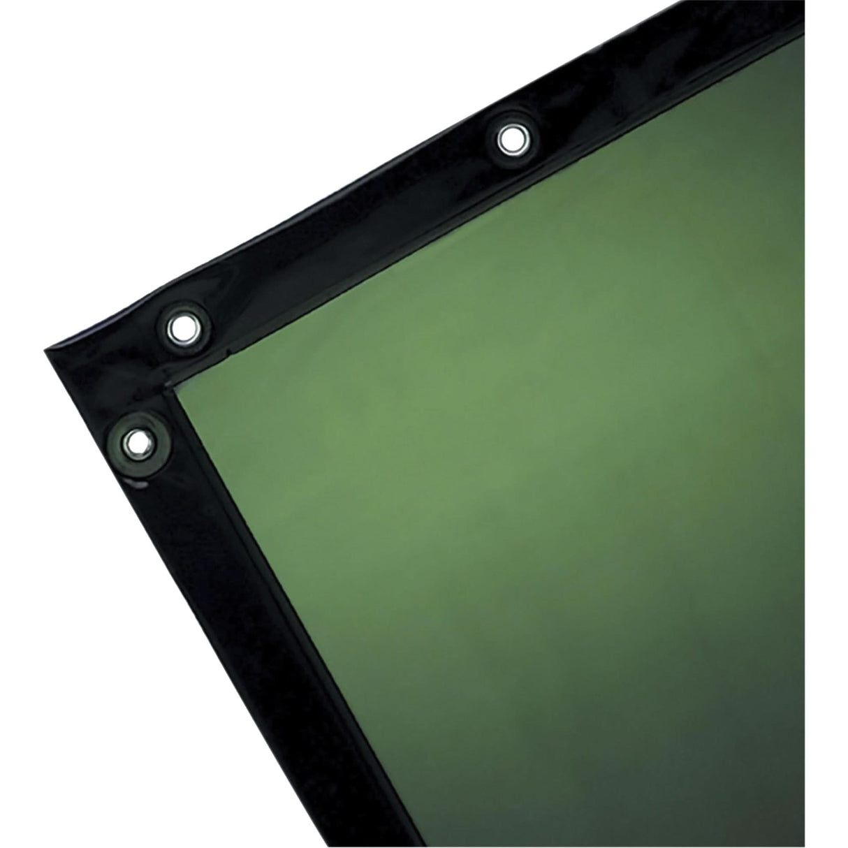 Welding Curtain, 72" x 72", Moderate Transparency, Green
