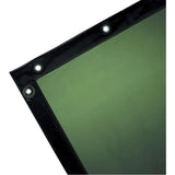 Welding Curtain, 72" x 96", Moderate Transparency, Green