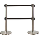 Dual Belt Crowd Control Barrier