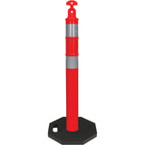High-Visibility Delineator Post Kit, 42" H, Orange