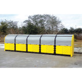 P20 Plus Ultra-Hard Top Spill Pallets® with Drain, 312" L x 79" W x 62" H, 9000 lbs. Load Capacity
