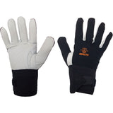 Right-Hand Anti-Impact Glove, 10/X-Large, Grain Leather Palm, Elastic Cuff