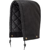 538BK Hood for Quilted Safety Parka, Bomber or Coverall, Black, Cotton