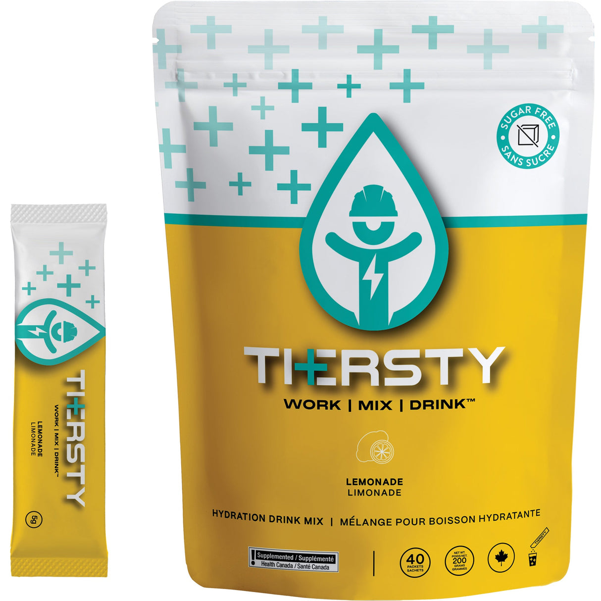 Hydration Drink Mix, Single Serve, Lemonade