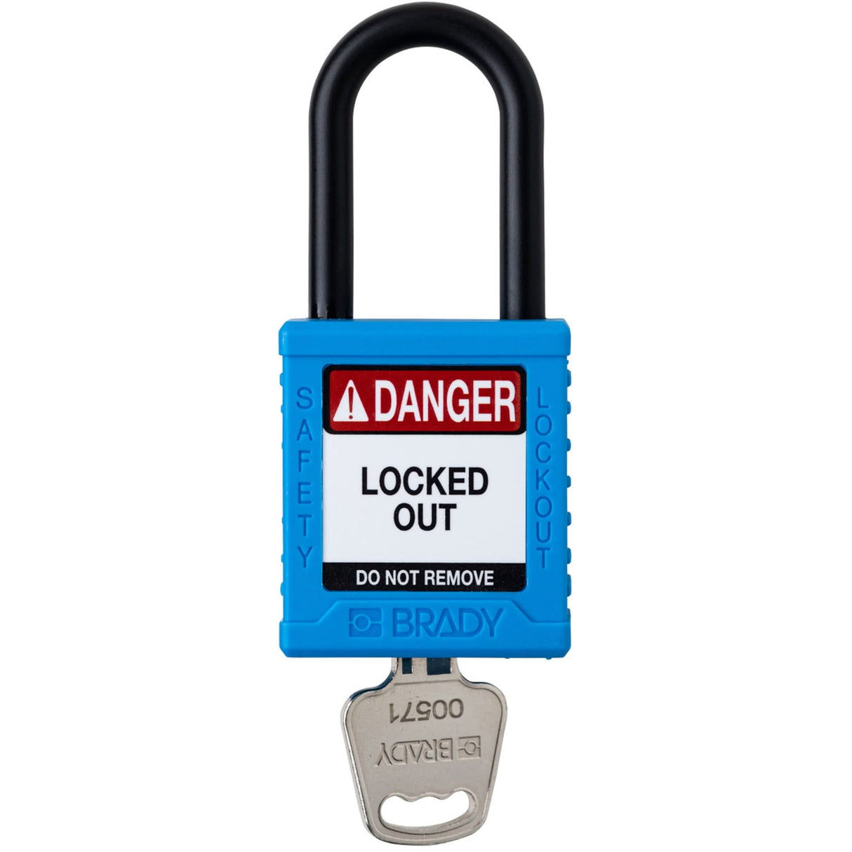 Standard Lockout Padlock, Safety Padlock, Keyed Different, Nylon, 1-1/2" Width