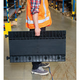 Polyurethane Cable Protector, 3 Channels, 35.43" L x 19.69" W x 3" H
