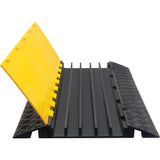 Polyurethane Cable Protector, 5 Channels, 35.43" L x 19.69" W x 2" H