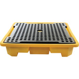4-Drum Spill Pallet, 66 US gal. Spill Capacity, 57.5" x 57.5" x 12"