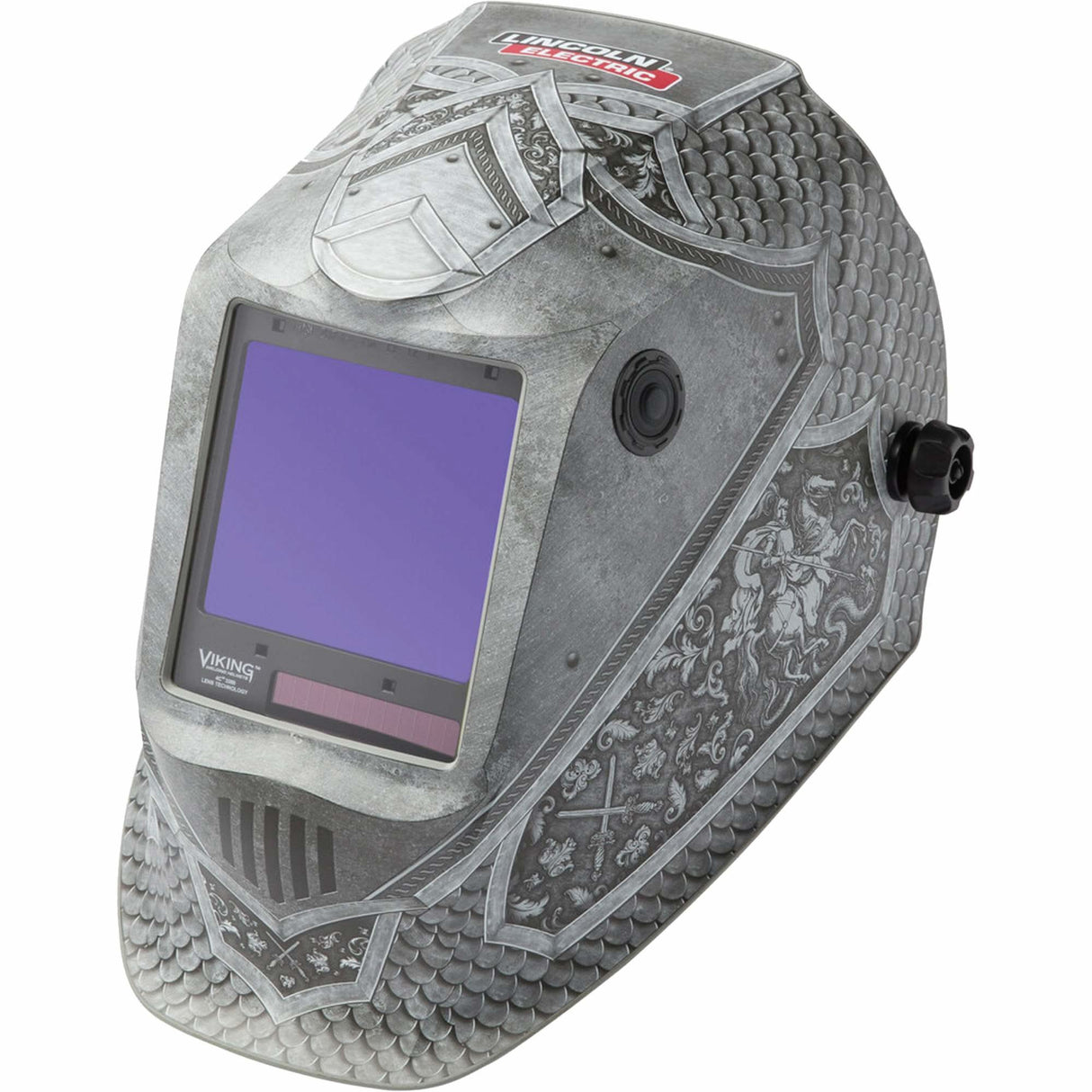 VIKING™ 3350 Medieval® Welding Helmet, 3.74" L x 3.34" W View Area, 5 - 13 Shade Range