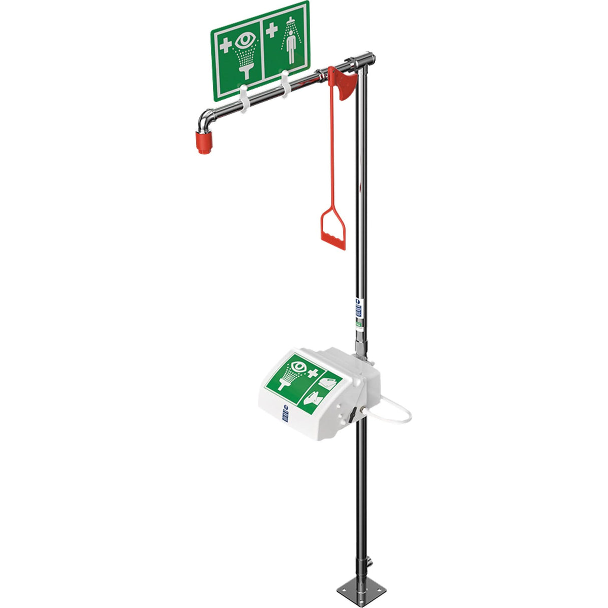 Combination Shower with Closed ABS Bowl & Bottom Inlet, Pedestal