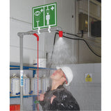 Combination Shower with Closed ABS Bowl & Top Inlet, Pedestal