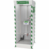 Emergency Cubicle Shower & Covered Eye & Face Wash with Sump Pump