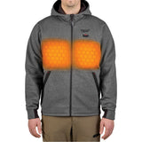 M12™ Heated Hoodie (Jacket Only), Men's, Large, Grey, Poly-Cotton