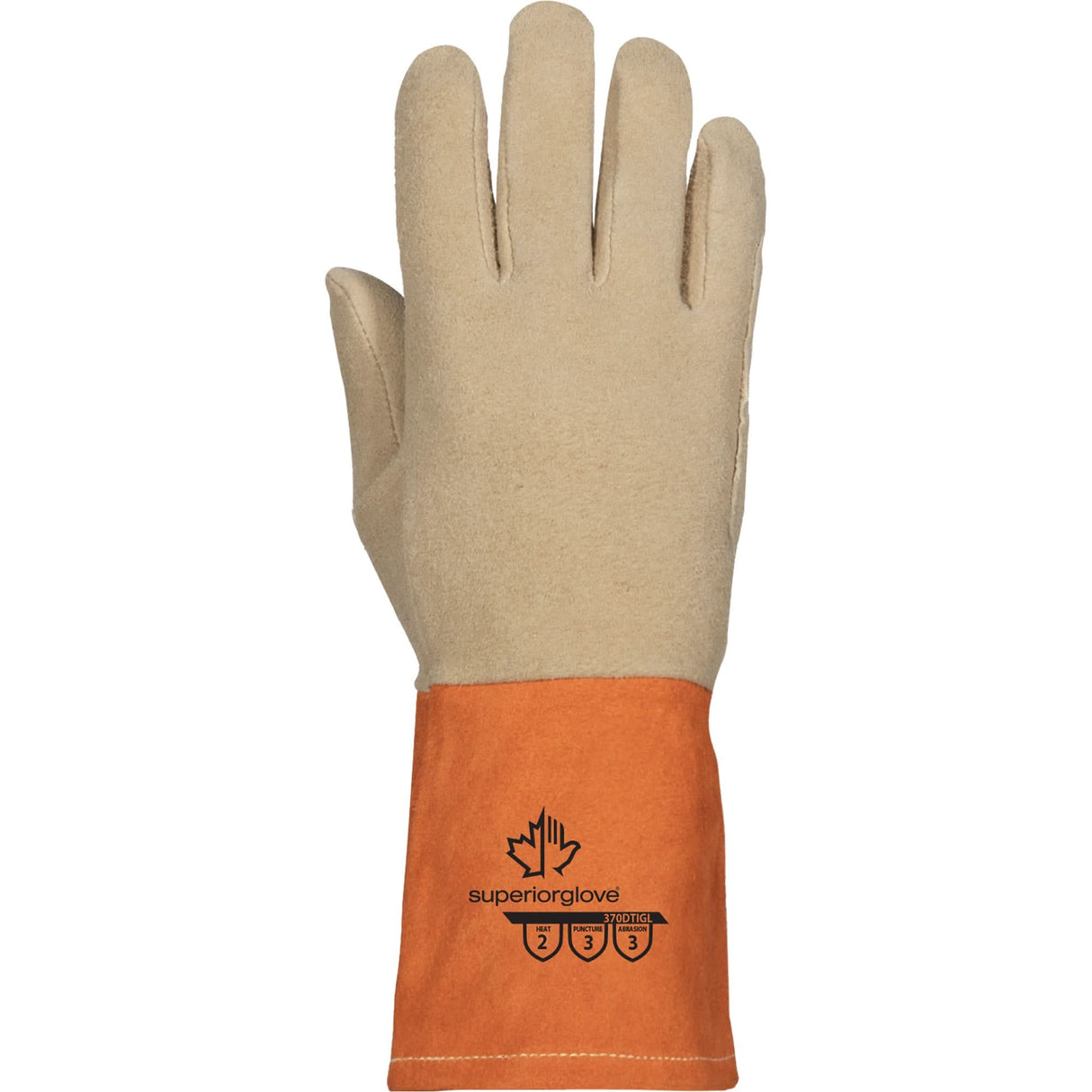 Endura® 370DTIGL TIG Welding Gloves, Grain Deerskin, Size Medium