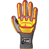 TenActiv™ STAGBLPVB Impact Gloves, Large, Cowhide Palm, Knit Wrist Cuff