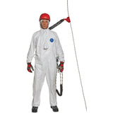 Harness-Compatible Disposable Coverall, 3X-Large, White, Tyvek® 500