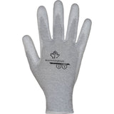 KnitActiv™ Electrostatic Dissipative Low-Linting White Gloves, 8, Polyurethane Coating, 13 Gauge, Nylon/Cotton Shell