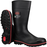 Boss® Footwear Full ESR Safety Boot, Polyblend/PVC, Steel Toe, Size 9