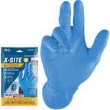 Grippaz™ Disposable Gloves, 2X-Large, Nitrile, 8-mil, Powder-Free, Blue