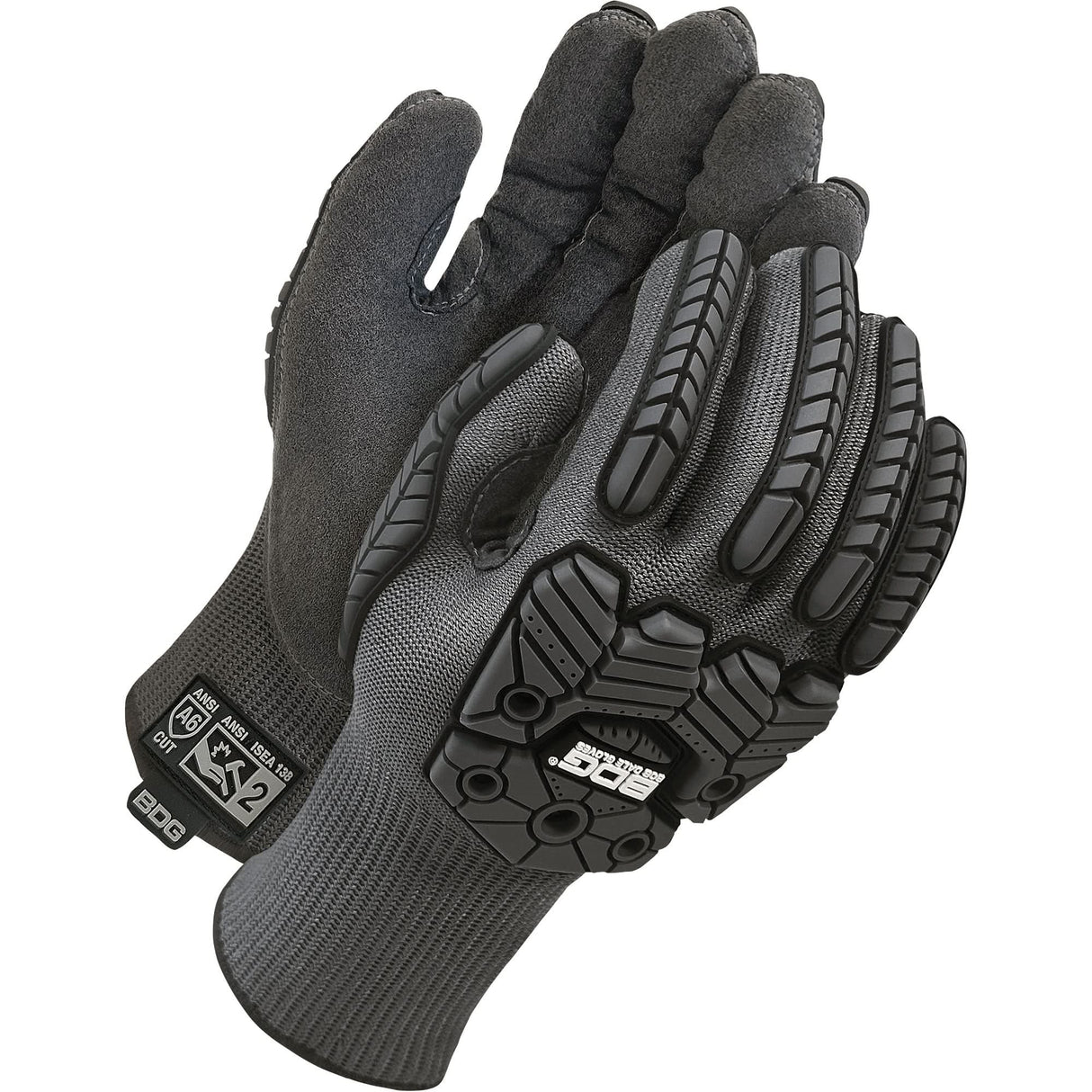 Deny® Lined Cut-Resistant Impact Gloves, 10, Microfibre Palm, Elastic Cuff