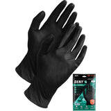 Deny® Disposable Gloves, 3X-Large, Nitrile, 6-mil, Powder-Free, Black