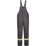 Bizflame® 88/12 Insulated Bib Pants, Cotton/Nylon, Small, Grey