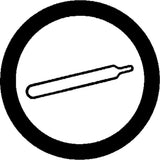 WHMIS Pictogram - Compressed Gas, Vinyl, Sheet, 2-1/4" L x 2-1/4" W