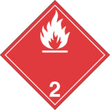 Flammable Gases TDG Placard, Aluminum