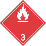 Flammable Liquids TDG Placard, Adhesive Vinyl