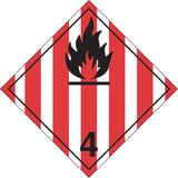 Flammable Solids TDG Placard, Aluminum