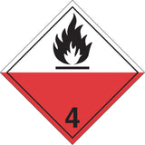 Spontaneous Combustibles TDG Placard, Aluminum