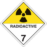 Radioactive Materials TDG Placard, Plastic