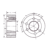SK-A QD Weld-On Hub - Carbon Steel