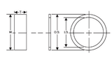 Solid Backup Ring 12.000" x 12.500" x 0.085" - Polyurethane